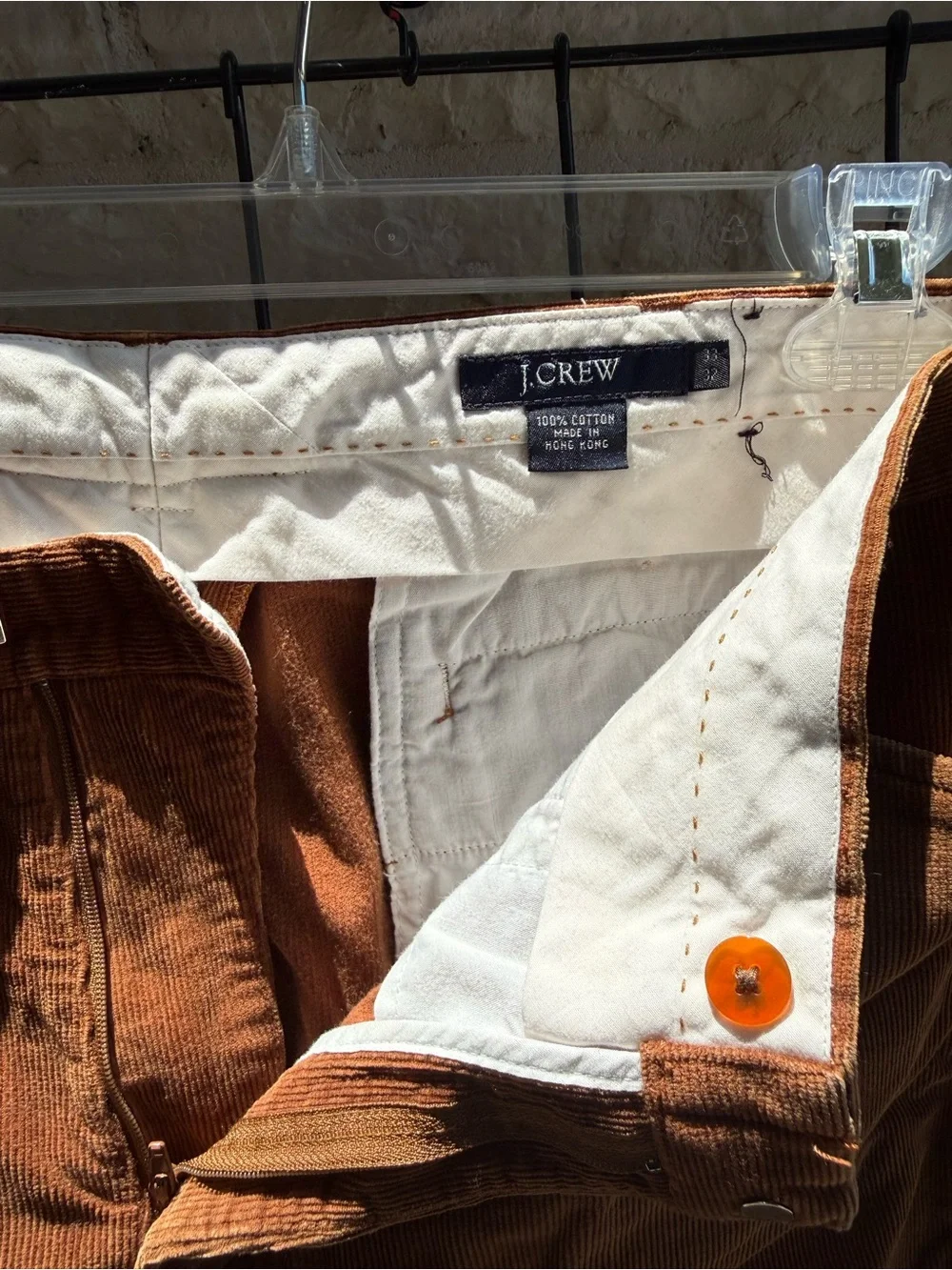 J. Crew Men's Corduroy Pants in Rich Brown